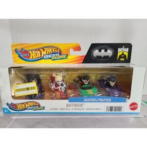 Hot Wheels Batman Racer Verse Vehicles - 4 Pack